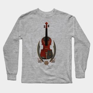 Wonderful elegant steampunk violin Long Sleeve T-Shirt